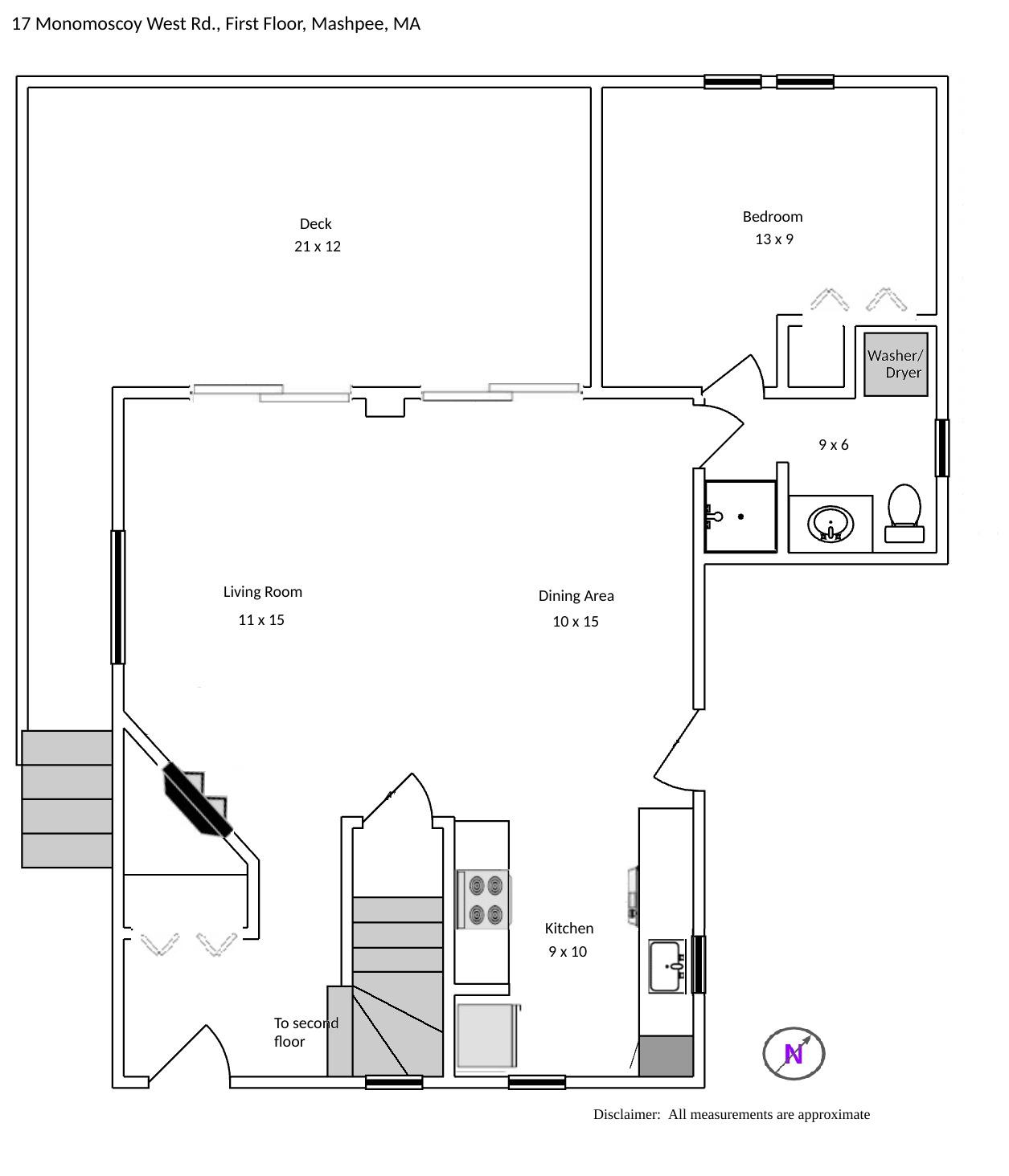 17 Monomoscoy Road West Mashpee, MA 02649 - Photo 34 of 36 a picture of a bench in front of a door