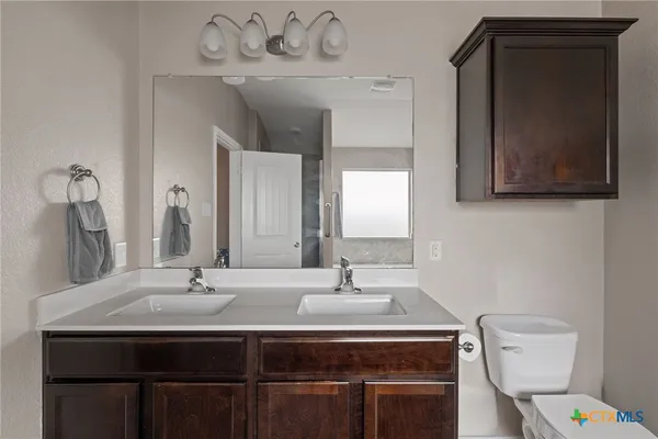 a bathroom with a sink and a toilet