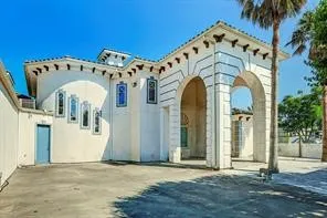 a view of a building with a outdoor space