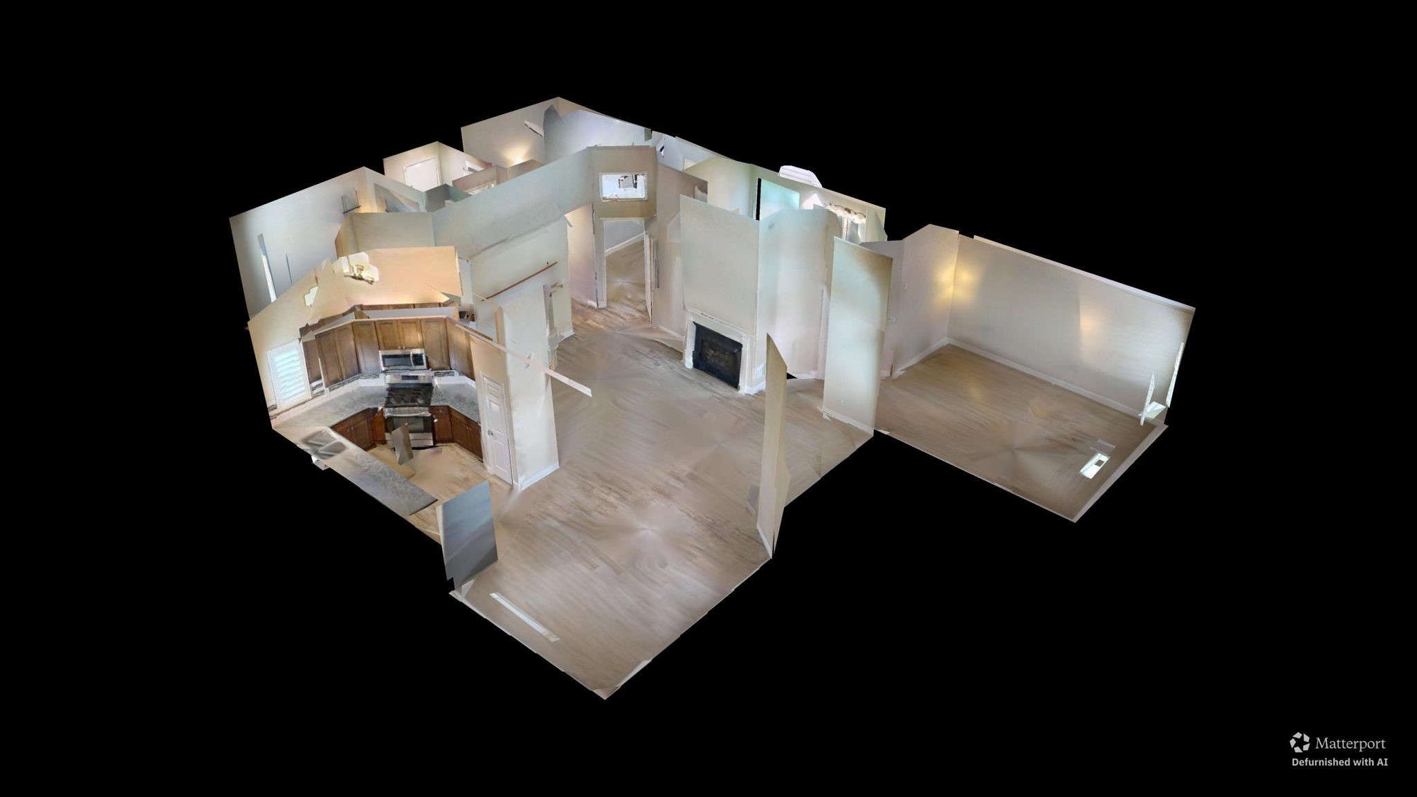 1915 Mercoal Drive Spring, TX 77386 - Photo 50 of 50 Dollhouse-style 3D model offering a unique perspective of the home’s interior floor plan.