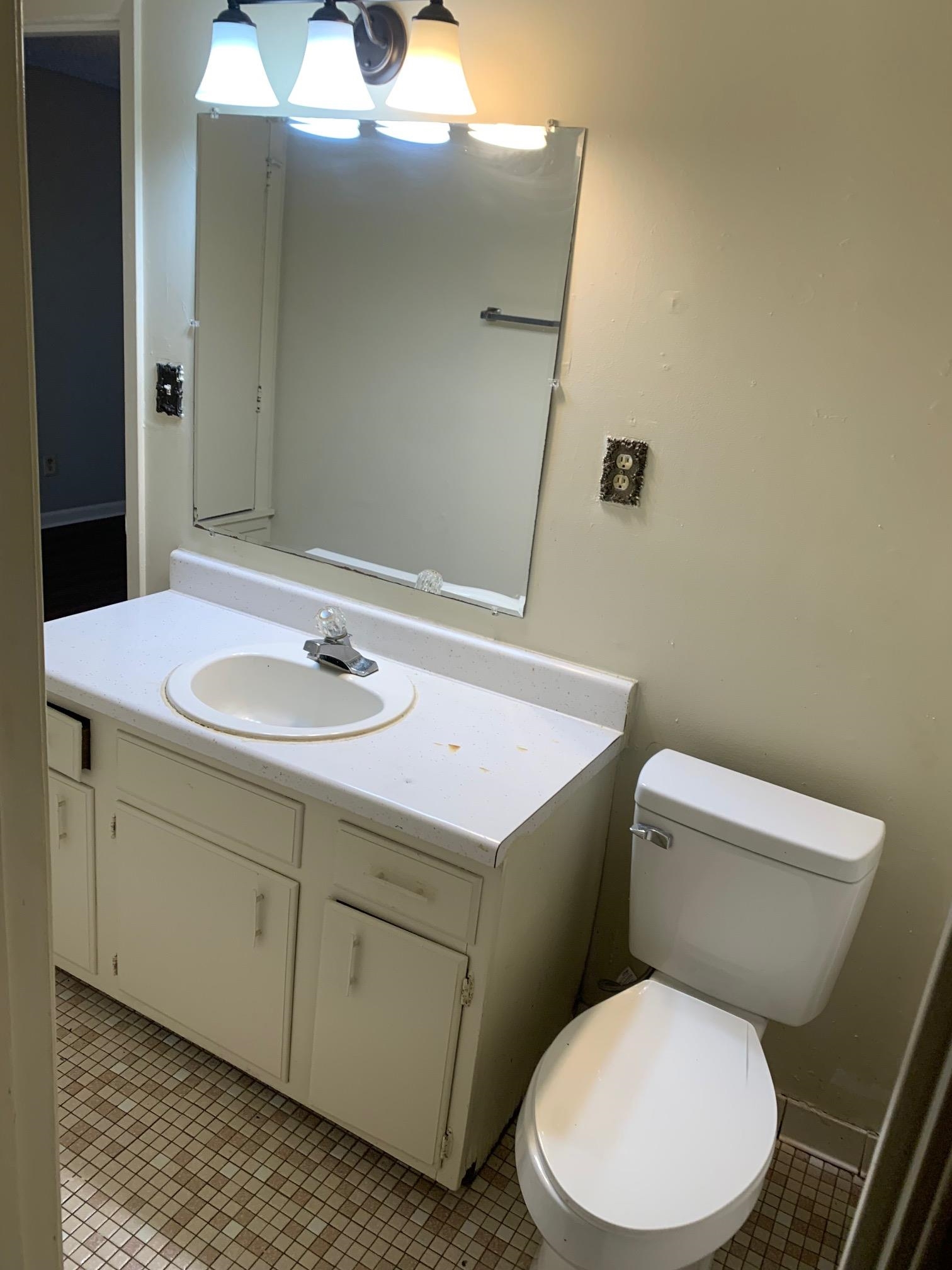 677 Miles, Unit 677 Memphis, TN 38111 - Photo 6 of 17 a white toilet sitting next to a bathroom sink
