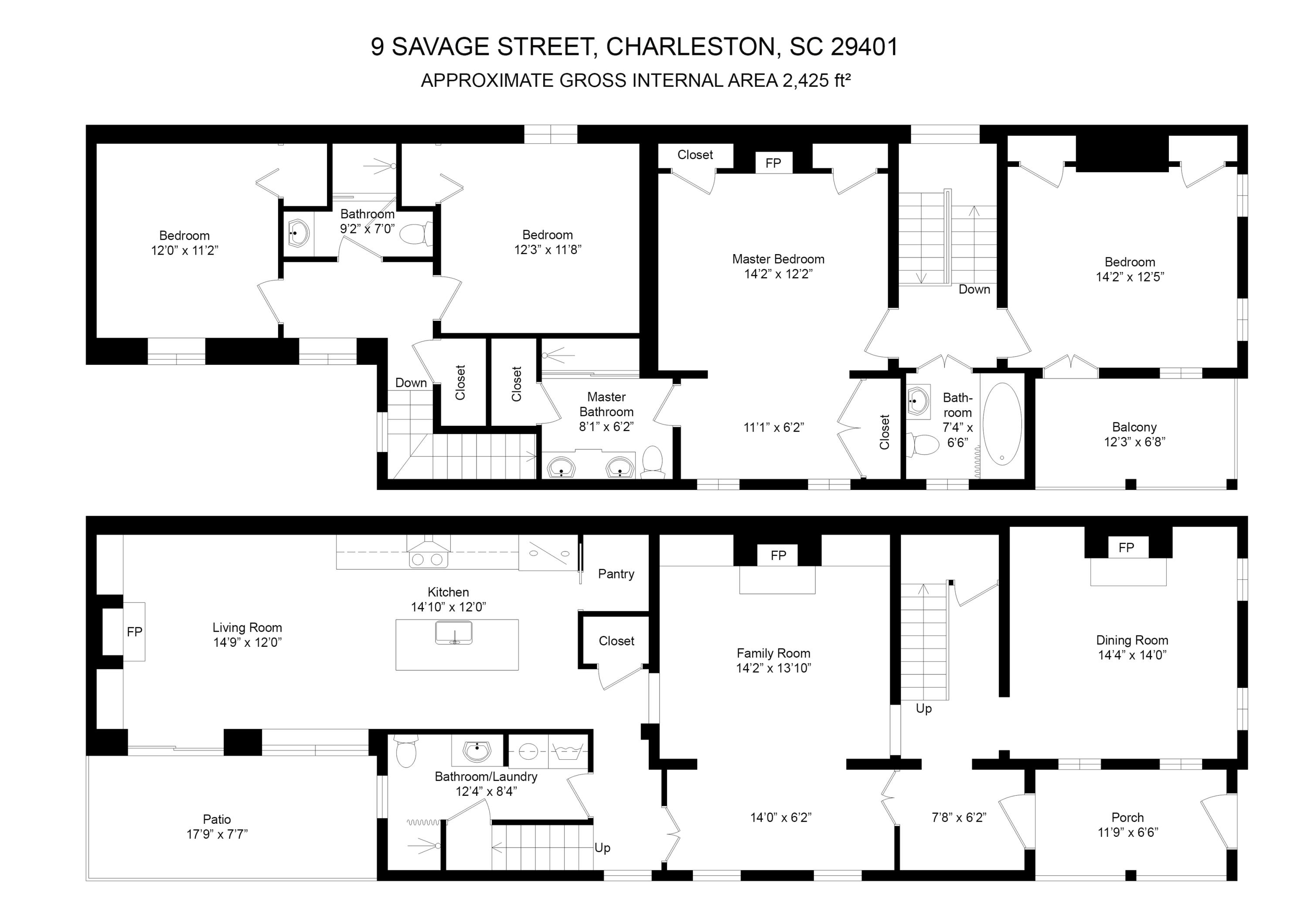 9 Savage Street Charleston, SC 29401 - Photo 66 of 66 Floorplan