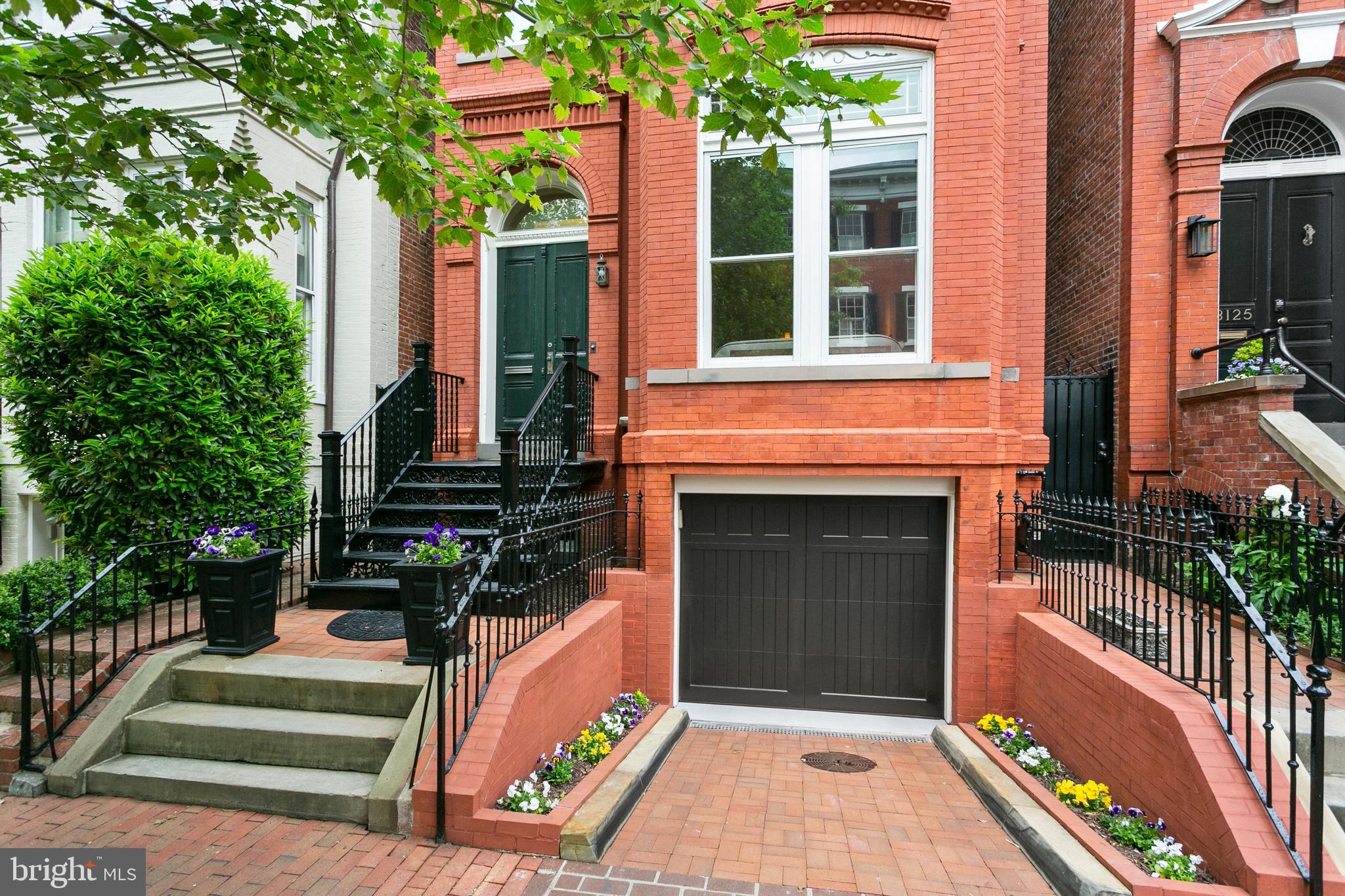 3127 P Street Northwest Washington, DC 20007 - Photo 2 of 32 Front Exterior with Garage