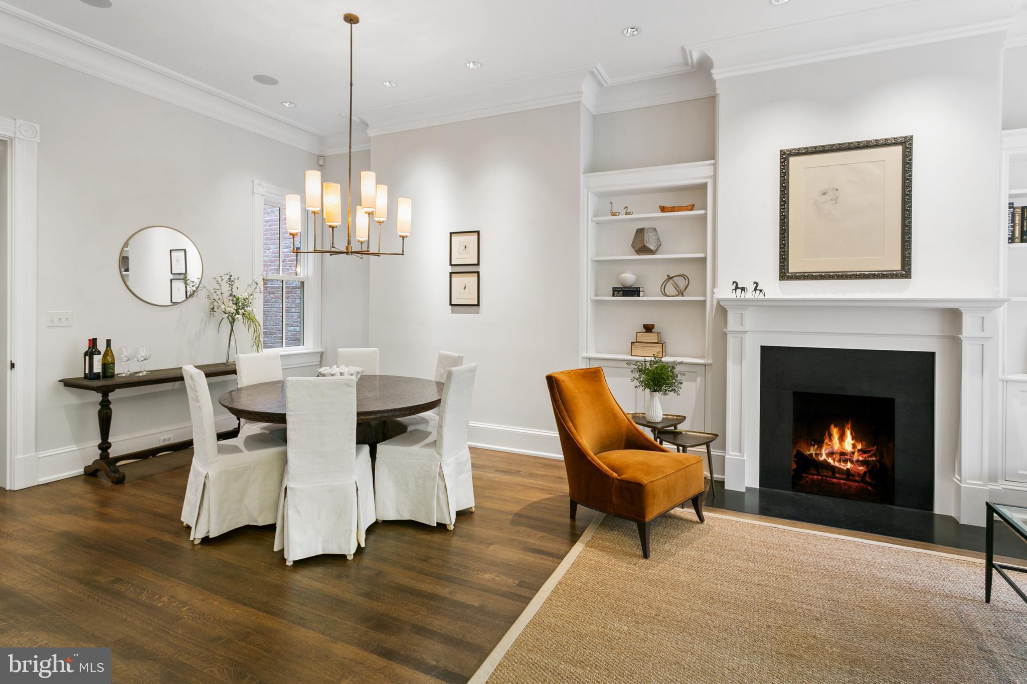 3127 P Street Northwest Washington, DC 20007 - Photo 4 of 32 Living Room and Dining Room