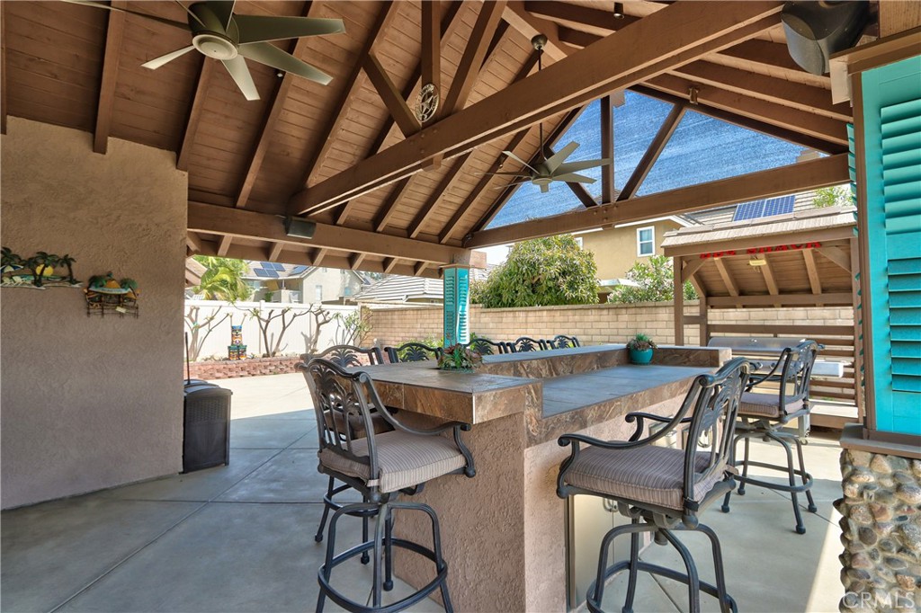 1986 White Rabbit Trail Upland, CA 91784 - Photo 29 of 50 Rear yard- Built in bar and BBQ shack