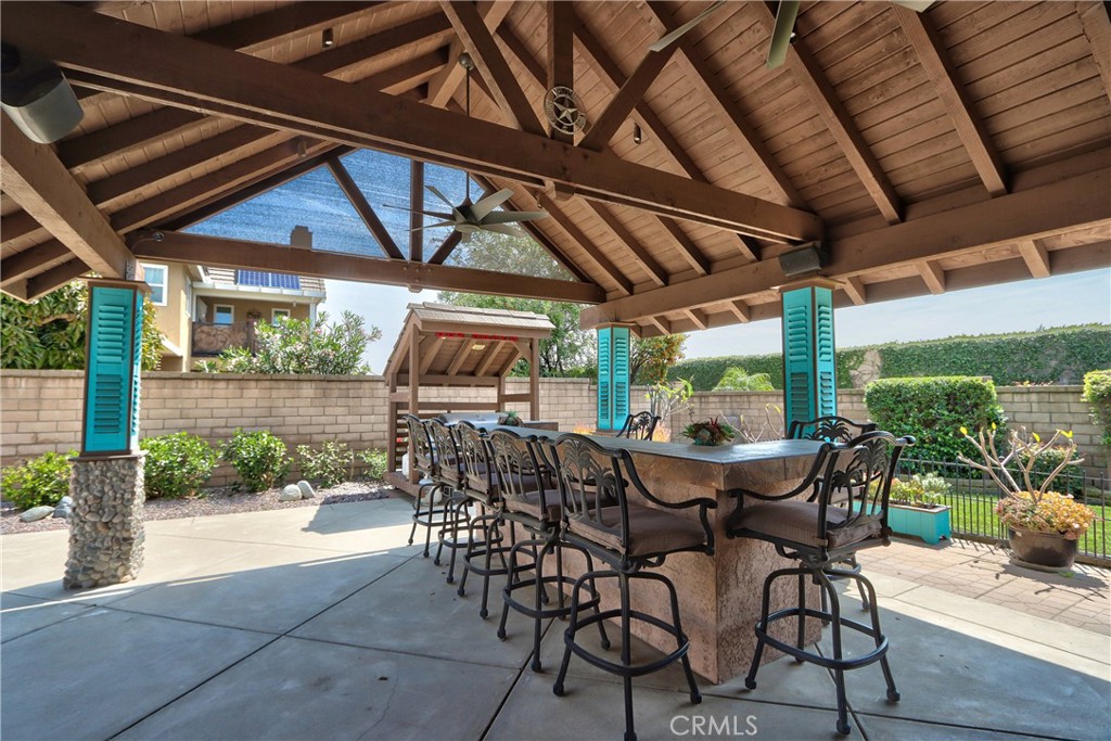 1986 White Rabbit Trail Upland, CA 91784 - Photo 30 of 50 Rear yard- Built in bar and BBQ shack