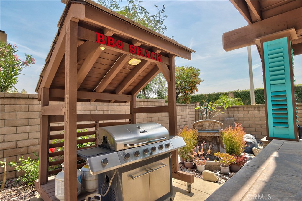 1986 White Rabbit Trail Upland, CA 91784 - Photo 31 of 50 Rear yard- BBQ shack