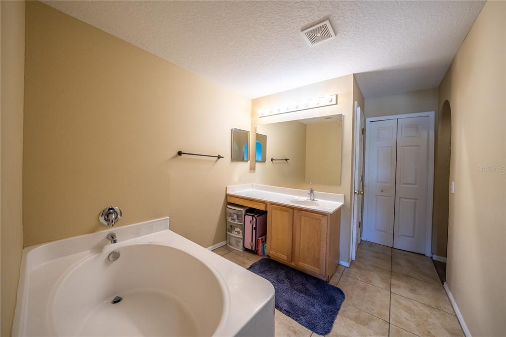 5306 Southwest 115th Street Road Ocala, FL 34476 - Photo 38 of 56 a bathroom with a sink and a mirror