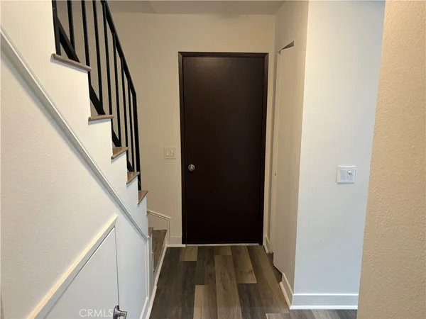 a view of hallway with stairs