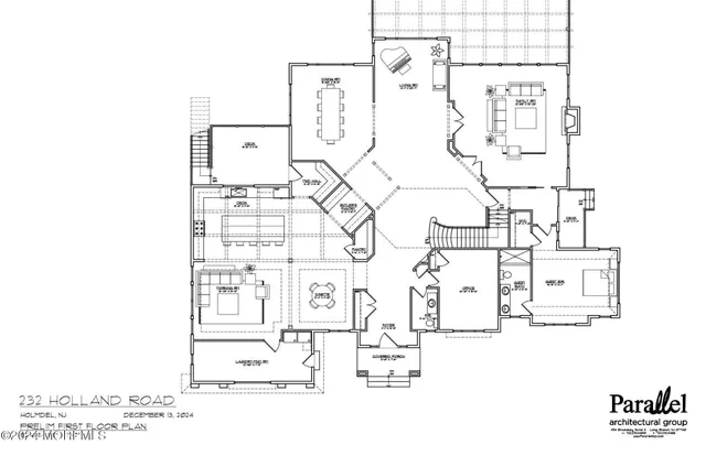 a black and white photo of a painting