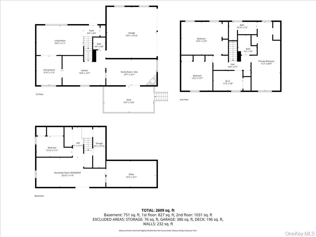3 Emory Road Highland Mills, NY 10930 - Photo 39 of 42 All floors dimensions