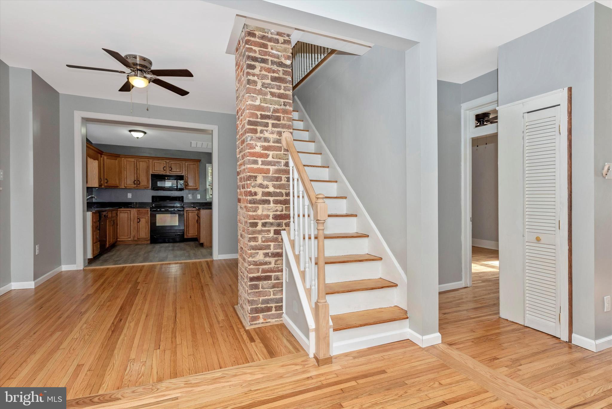 624 Beaver Creek Road Hagerstown, MD 21740 - Photo 13 of 42 Pretty wood railing and stairs to upper level.