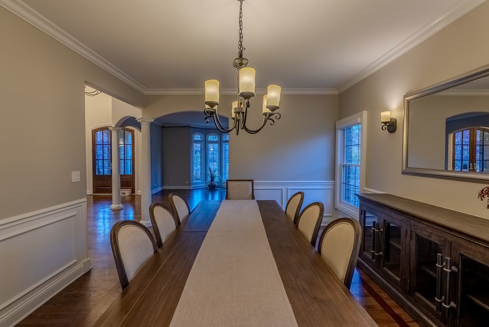 863 Bittersweet Drive Northbrook, IL 60062 - Photo 8 of 51 a view of a dining room with furniture and chandelier
