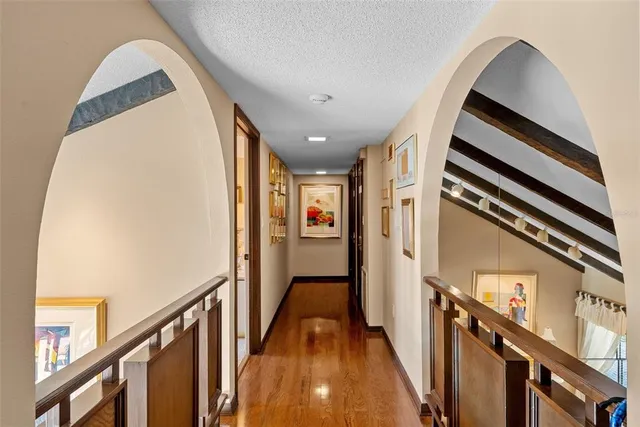 a view of a balcony next to a lake view