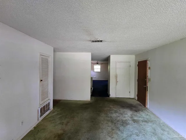 a view of a livingroom with an empty space