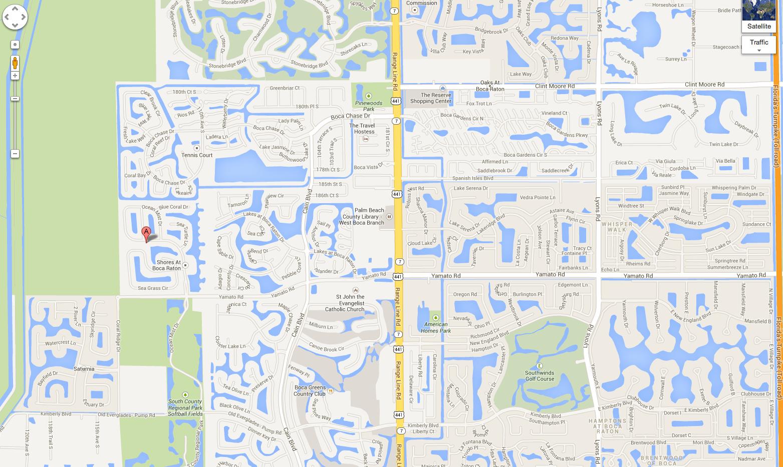 18696 Ocean Mist Drive Boca Raton, FL 33498 - Photo 36 of 44 Location Map