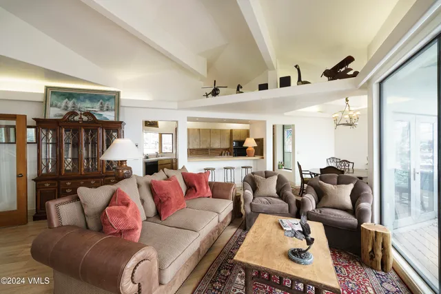 a view of a living room