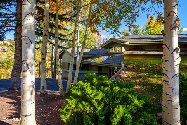 a view of a balcony with a tree