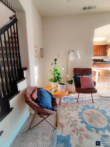 a outdoor space with furniture