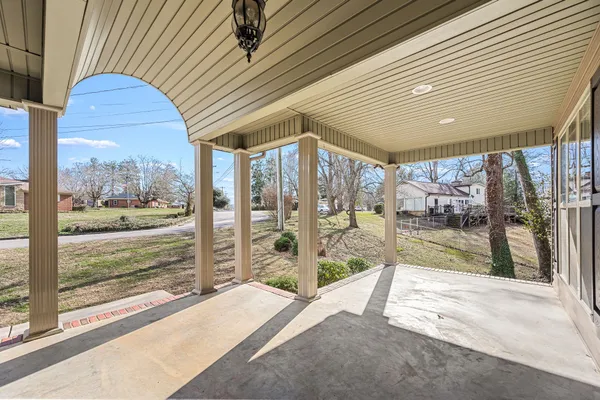 a view of a door of a house