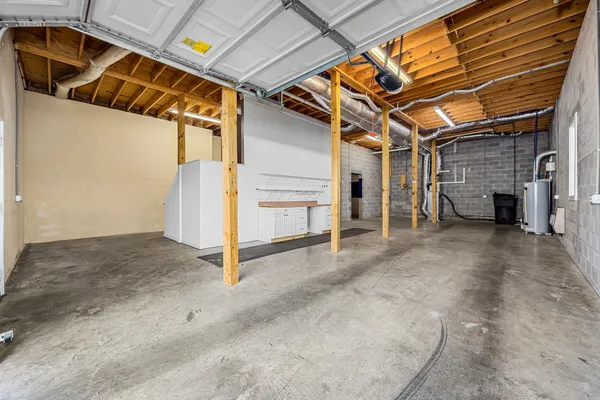 a view of balcony with wooden floor and fence