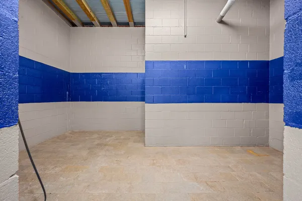 a flag is in the middle of a field