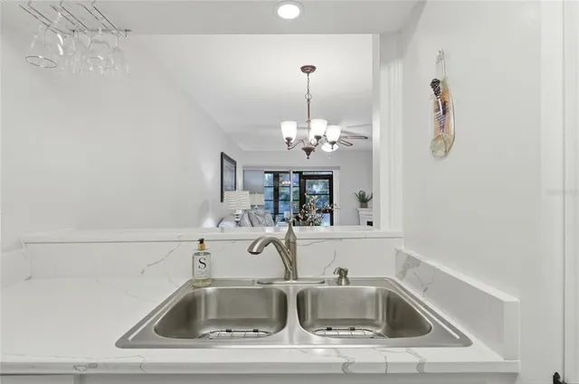 a close view of sink and tap