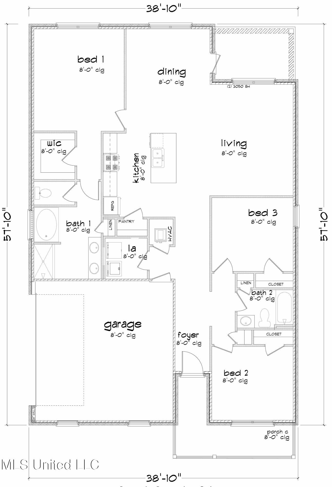 45 Monarch Drive Lucedale, MS 39452 - Photo 20 of 20 ARIA H SE FLOOR PLAN