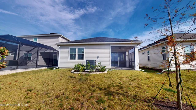 a house view with a seating space