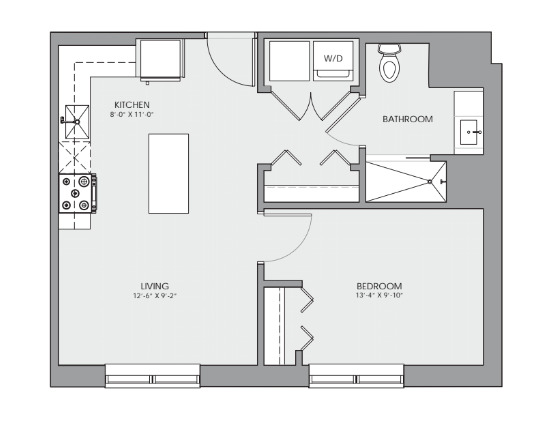 Undisclosed Address Chicago, IL 60641 - Photo 2 of 9 a picture of a bench in a bathroom