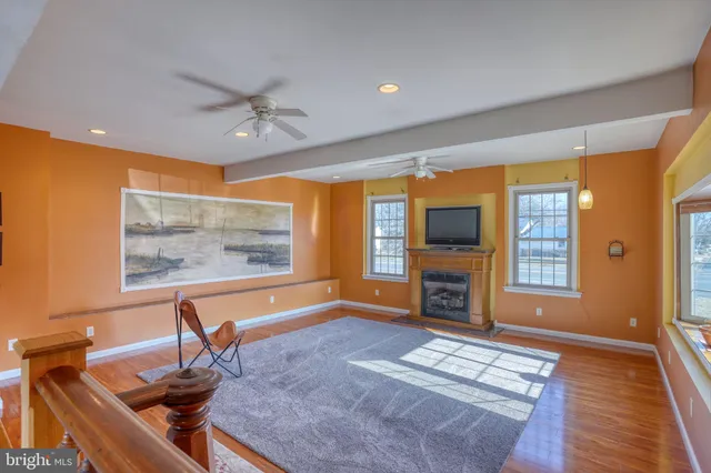 a view of lobby with furniture and chandelier