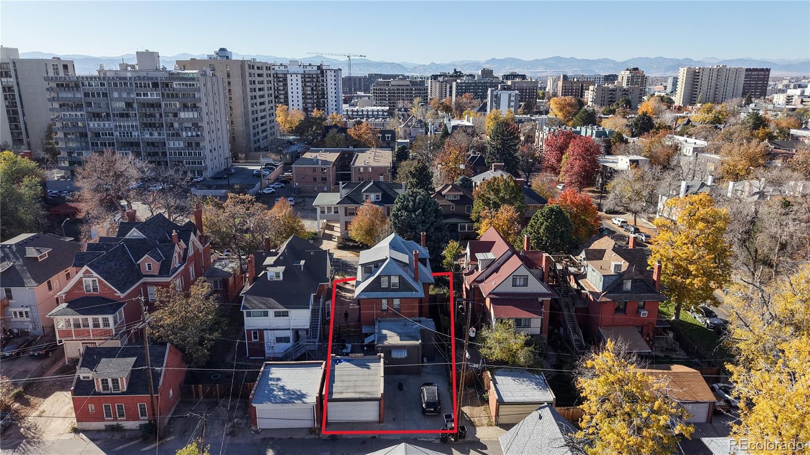 854 North Clarkson Street Denver, CO 80218 - Photo 33 of 34 an aerial view of multiple house