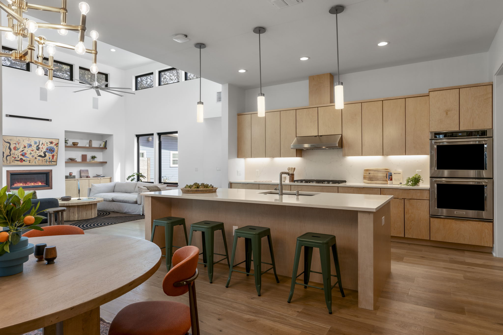 4602 Rue Street Austin, TX 78731 - Photo 14 of 39 a kitchen with counter space dining table and chairs