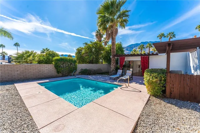 a view of an outdoor sitting area