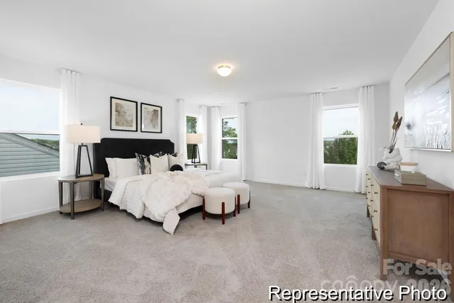 a bed room with a bed and a couch