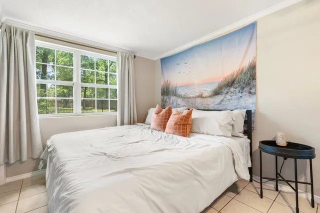 a kitchen with a stove and a microwave