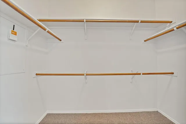 a close up view of racks on the wall