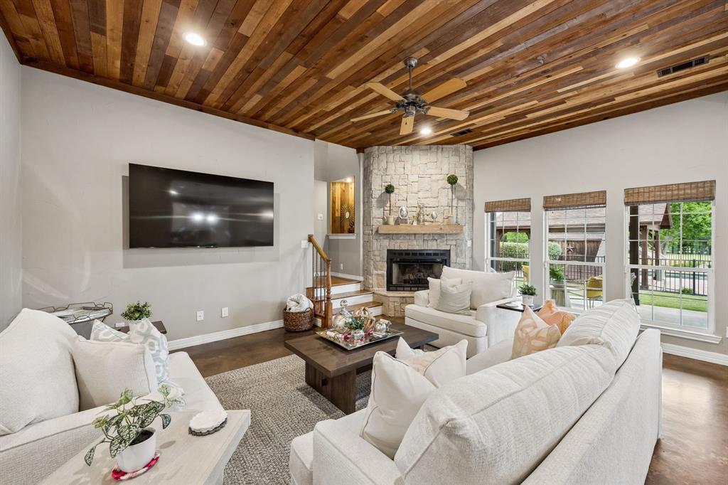 1700 Rock Ridge Road Lucas, TX 75002 - Photo 7 of 37 Enjoy the lovely view of the pool and beautiful property!
