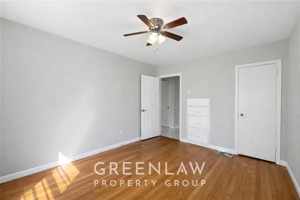 a view of a big room with closet area