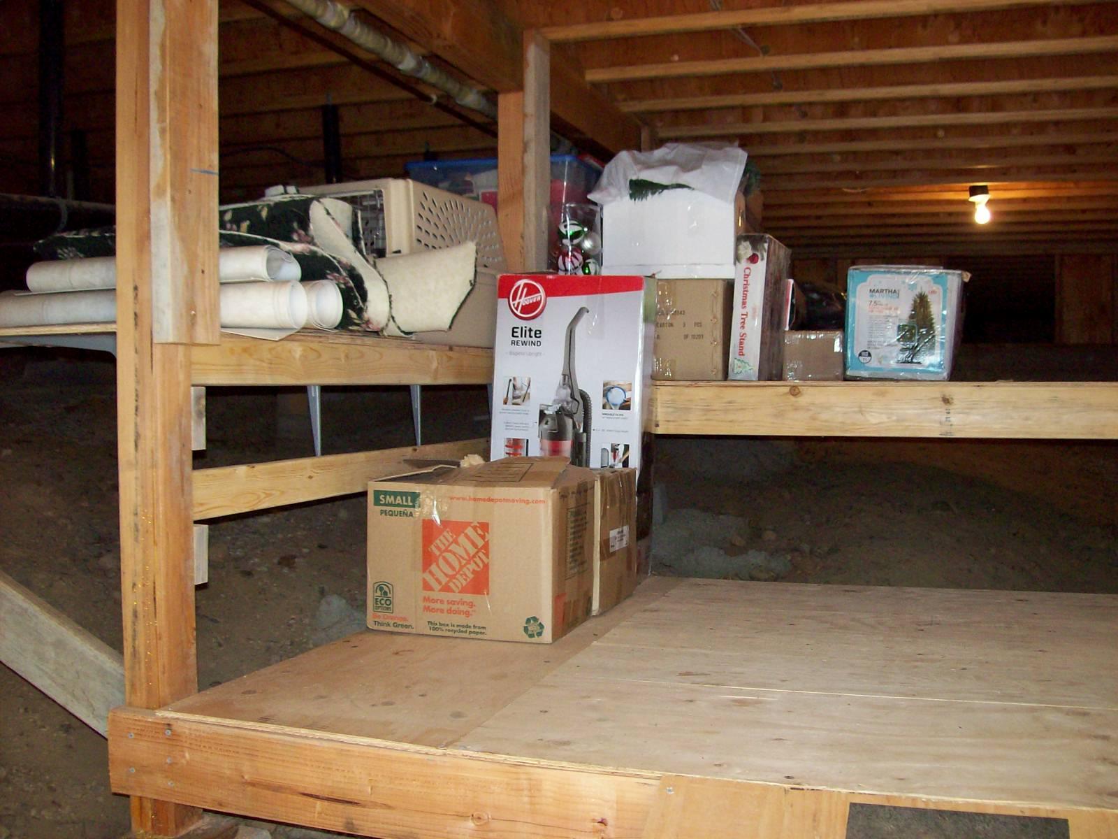 18665 Saddleback Ridge Road Cottonwood, CA 96022 - Photo 38 of 41 Basement Storage under Rear of House