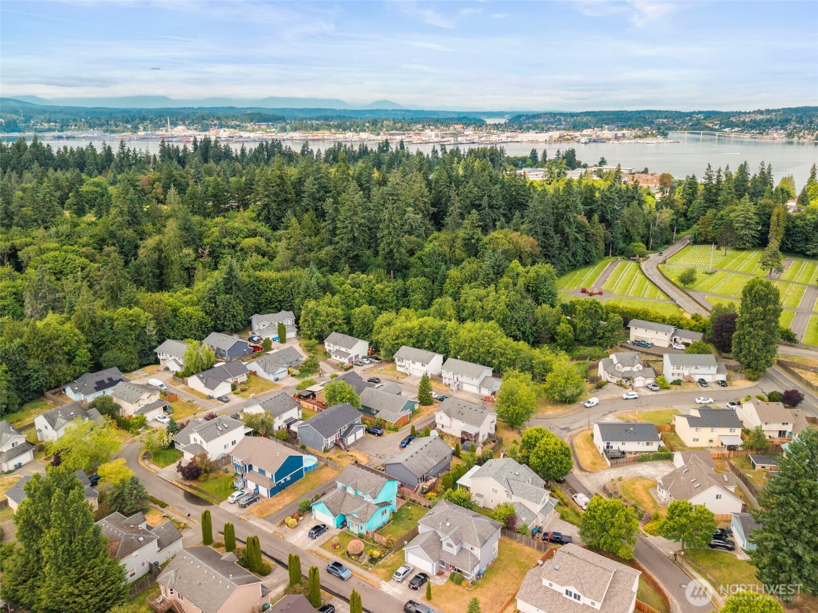 2954 Lowren Loop Port Orchard, WA 98366 - Photo 30 of 30 a view of a lake with a city