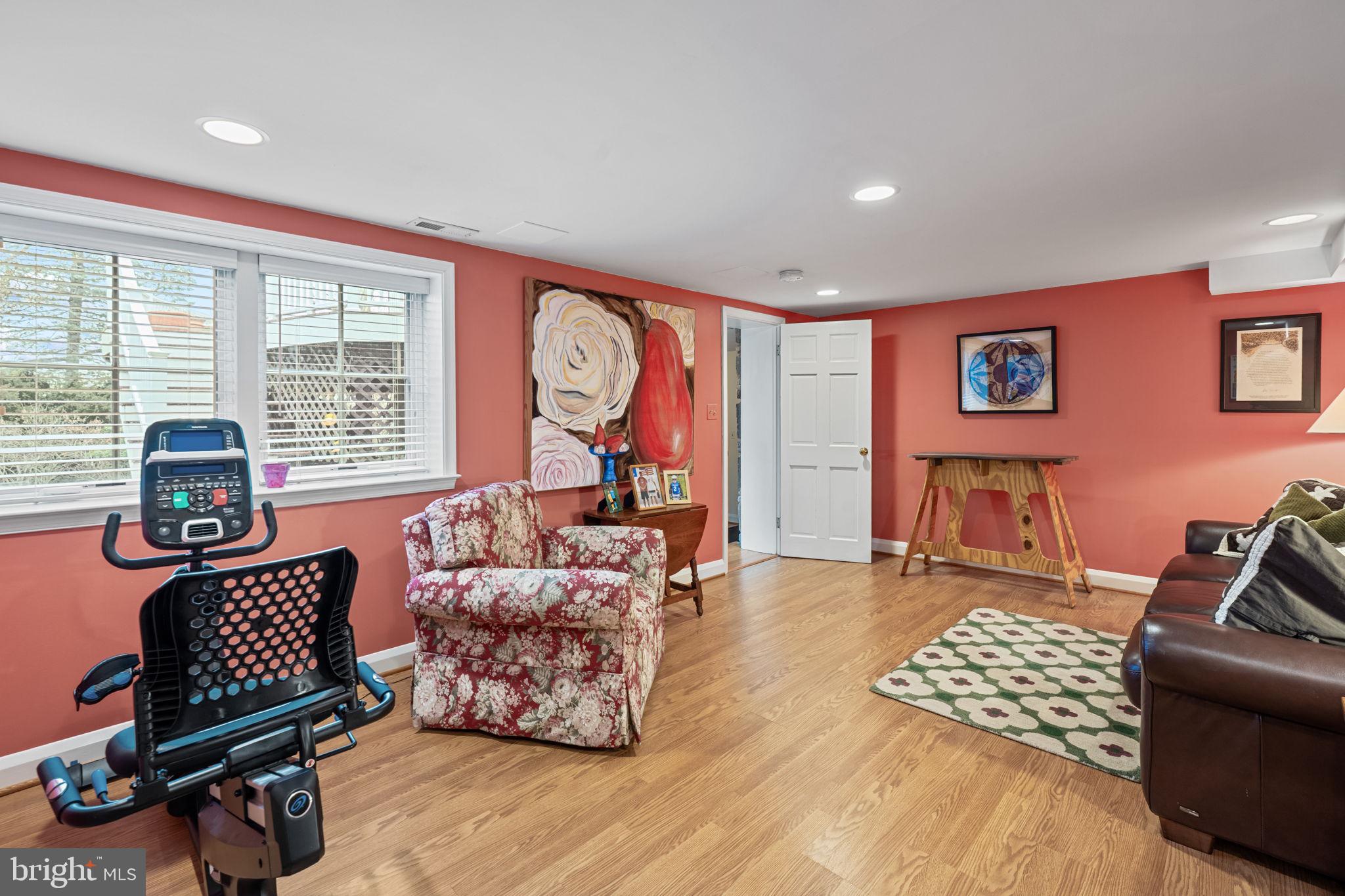 6507 Darnall Road Towson, MD 21204 - Photo 41 of 57 Lower level rec room with sunlight