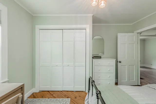 a room with storage and utility