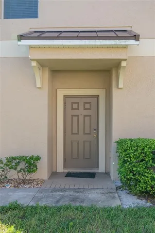 a view of front door of house
