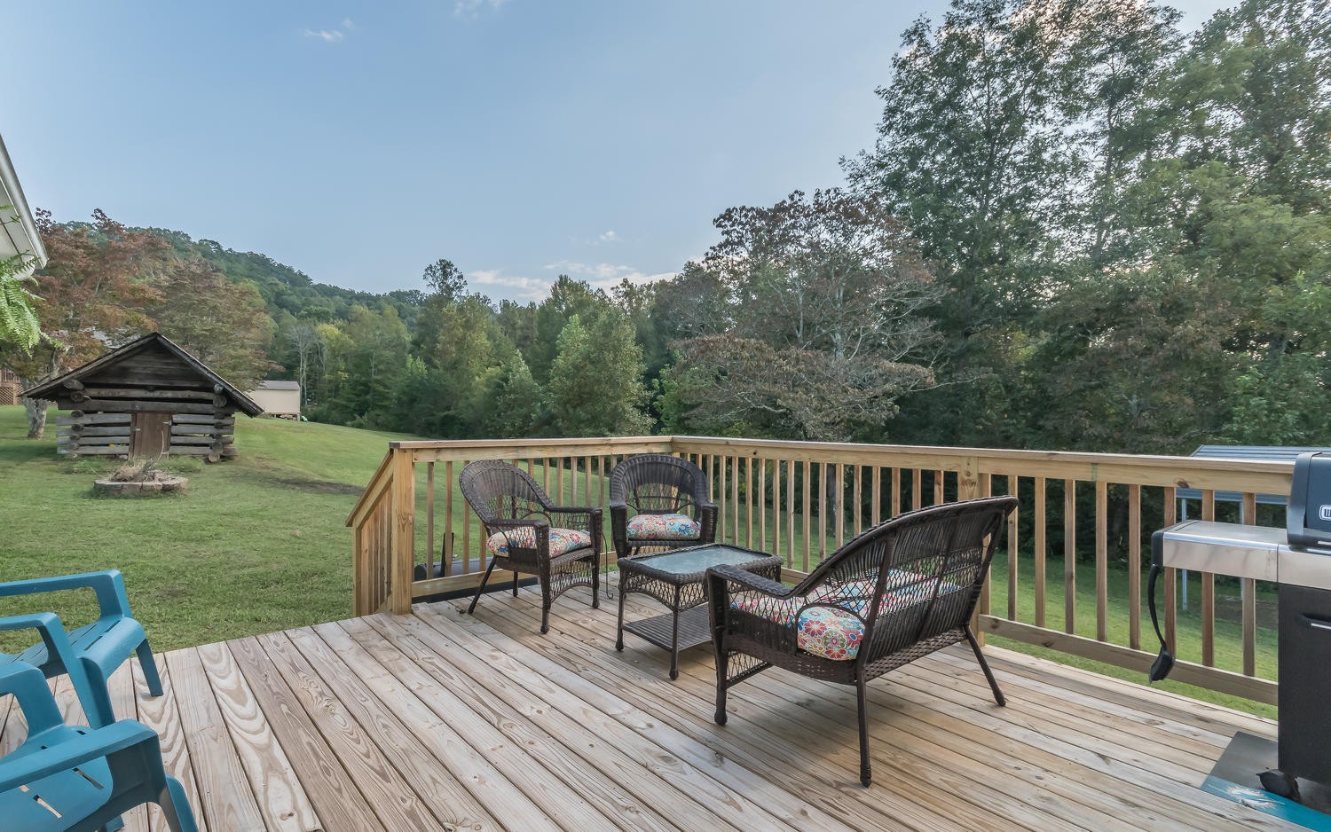 3798 Dutch Valley Road Clinton, TN 37716 - Photo 31 of 37 a view of a deck with two chairs and a table
