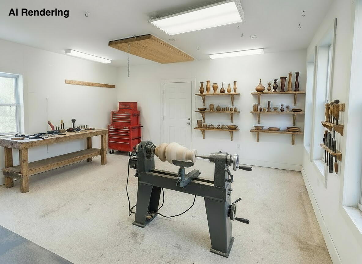 147 Mitchell Brook Road Temple, ME 04984 - Photo 43 of 67 Workshop imagined as woodshop