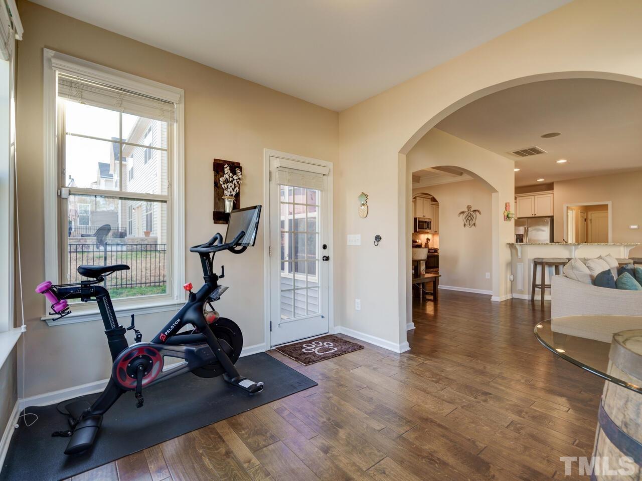 207 Maple Walk Street Durham, NC 27703 - Photo 19 of 50 a view of a room with gym equipment