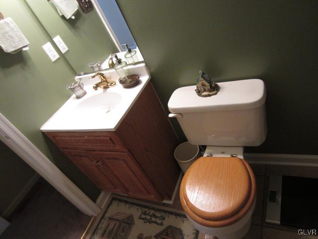 1110 Cameron Road Effort, PA 18330 - Photo 26 of 46 a bathroom with a toilet sink and mirror