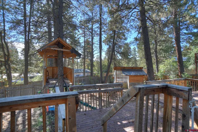 a backyard of a house