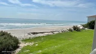 a view of a wooden door